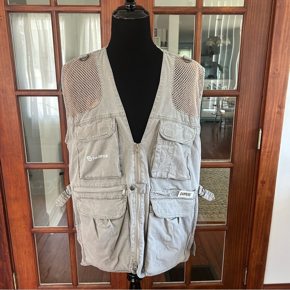 DOMKE Photogs FUJI Photography Utility Vest Safari Fishing Beige Paparazzi L